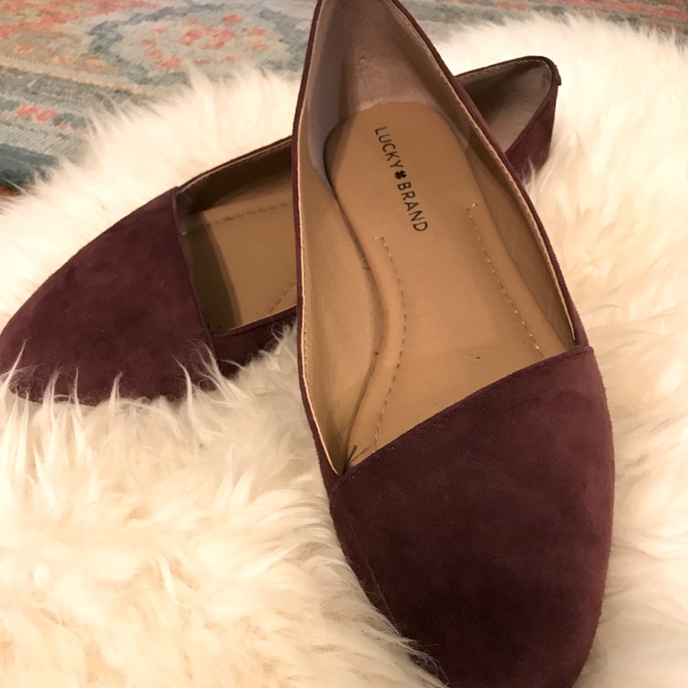 Lucky Brand plum colored flats